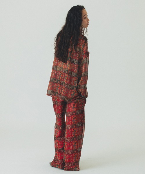 ROSE BUD（ローズバッド）の「ORIGINAL PRINT PANTS（その他パンツ・レディース・ネイビー/レッド・ONE SIZE）」の18枚目の写真