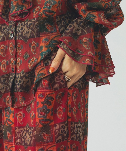 ROSE BUD（ローズバッド）の「ORIGINAL PRINT PANTS（その他パンツ・レディース・ネイビー/レッド・ONE SIZE）」の7枚目の写真