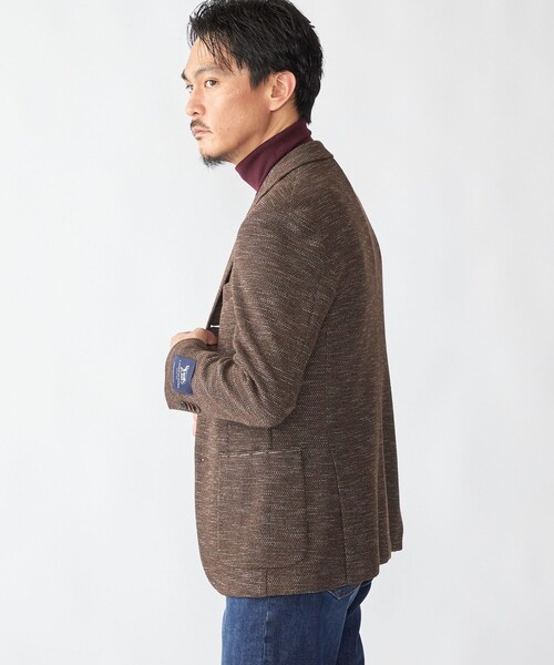 SHIPS（シップス）の「SHIPS: LANIFICIO ROMA メランジ ソリッド ジャケット（テーラードジャケット・メンズ・ネイビー/グレー/ブラウン・X-LARGE/LARGE/MEDIUM/SMALL）」の12枚目の写真