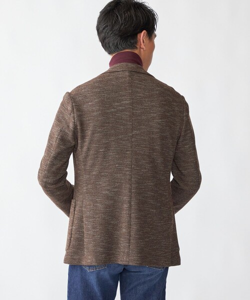 SHIPS（シップス）の「SHIPS: LANIFICIO ROMA メランジ ソリッド ジャケット（テーラードジャケット・メンズ・ネイビー/グレー/ブラウン・X-LARGE/LARGE/MEDIUM/SMALL）」の13枚目の写真