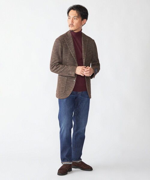 SHIPS（シップス）の「SHIPS: LANIFICIO ROMA メランジ ソリッド ジャケット（テーラードジャケット・メンズ・ネイビー/グレー/ブラウン・X-LARGE/LARGE/MEDIUM/SMALL）」の15枚目の写真