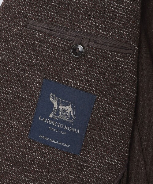 SHIPS（シップス）の「SHIPS: LANIFICIO ROMA メランジ ソリッド ジャケット（テーラードジャケット・メンズ・ネイビー/グレー/ブラウン・X-LARGE/LARGE/MEDIUM/SMALL）」の4枚目の写真