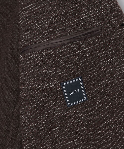 SHIPS（シップス）の「SHIPS: LANIFICIO ROMA メランジ ソリッド ジャケット（テーラードジャケット・メンズ・ネイビー/グレー/ブラウン・X-LARGE/LARGE/MEDIUM/SMALL）」の5枚目の写真