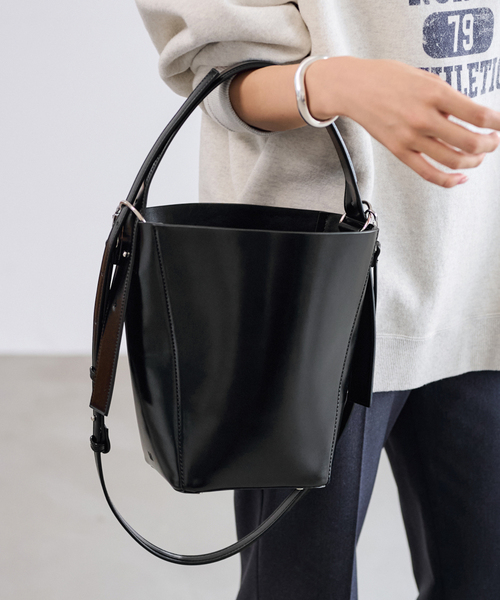 FRAMeWORK（フレームワーク）の「&MyuQ/アンドミューク バケツガタBAG（クラッチバッグ・レディース・ブラック/ブラウン・FREE）」の13枚目の写真