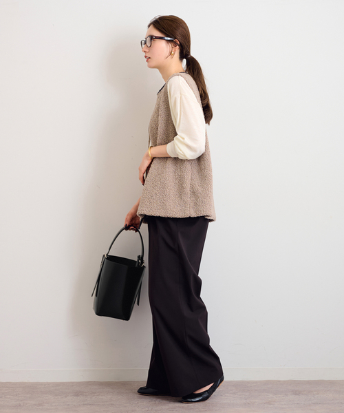 FRAMeWORK（フレームワーク）の「&MyuQ/アンドミューク バケツガタBAG（クラッチバッグ・レディース・ブラック/ブラウン・FREE）」の17枚目の写真