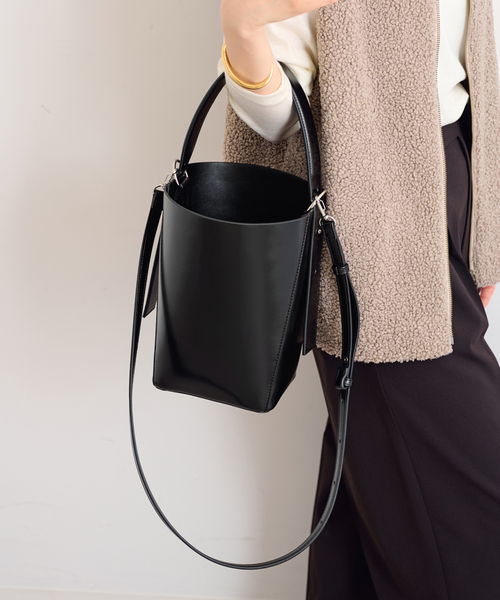 FRAMeWORK（フレームワーク）の「&MyuQ/アンドミューク バケツガタBAG（クラッチバッグ・レディース・ブラック/ブラウン・FREE）」の20枚目の写真