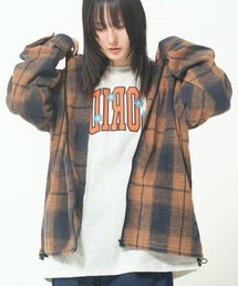 CORISCO（コリスコ）の「ネルオンブレチェックフードブルゾン(M1)（ブルゾン）」