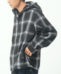 CORISCO（コリスコ）の「ネルオンブレチェックフードブルゾン(M1)（ブルゾン）」