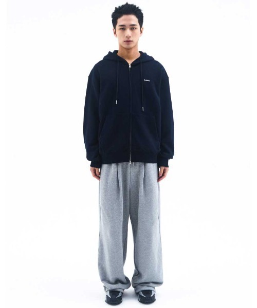 AMESWORLDWIDE（アメスワールドワイド）の「A'GEM/9 × .kom 『AMESWORLDWIDE/アメスワールドワイド』 BASIC SMALL LOGO HOODIE ZIP UP/ベーシック スモールロゴジップアップパーカー（パーカー・レディース・アイボリー/ネイビー/ピンク・M/S）」の15枚目の写真
