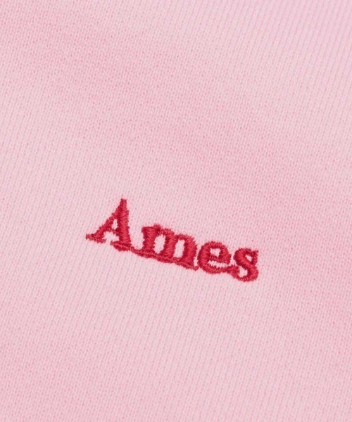 AMESWORLDWIDE（アメスワールドワイド）の「A'GEM/9 × .kom 『AMESWORLDWIDE/アメスワールドワイド』 BASIC SMALL LOGO HOODIE ZIP UP/ベーシック スモールロゴジップアップパーカー（パーカー・レディース・アイボリー/ネイビー/ピンク・M/S）」の9枚目の写真