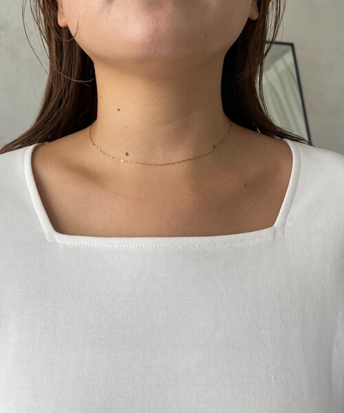 prose verse（プロズヴェール）の「【MOMO】スクエアネックロンT（Tシャツ/カットソー・レディース・ピンク/オフホワイト/ブラック/アイボリー・LARGE/MEDIUM/X-LARGE）」の10枚目の写真