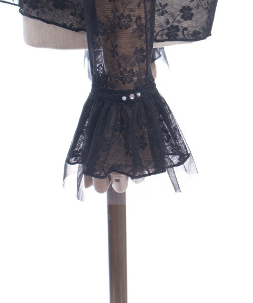 axes femme(アクシーズファム)の「花レースフレアシアーインナー(Tシャツ/カットソー・レディース・ブラック/ホワイト・FREE)」の16枚目の写真