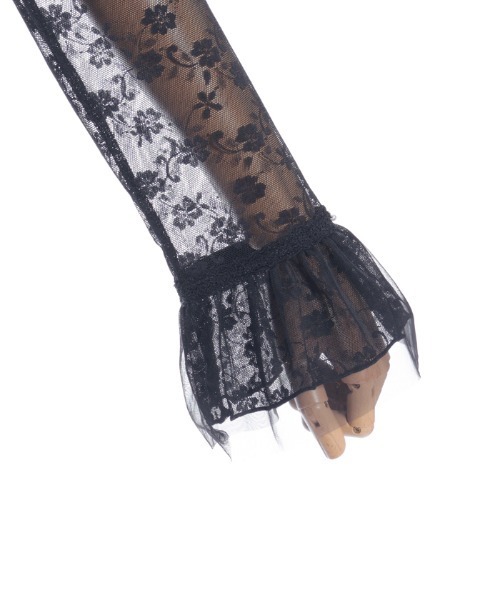 axes femme(アクシーズファム)の「花レースフレアシアーインナー(Tシャツ/カットソー・レディース・ブラック/ホワイト・FREE)」の17枚目の写真