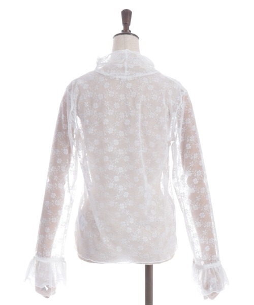 axes femme(アクシーズファム)の「花レースフレアシアーインナー(Tシャツ/カットソー・レディース・ブラック/ホワイト・FREE)」の20枚目の写真