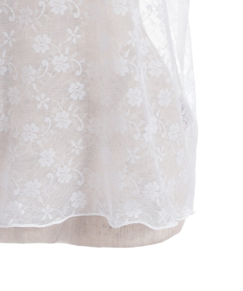 axes femme(アクシーズファム)の「花レースフレアシアーインナー(Tシャツ/カットソー・レディース・ブラック/ホワイト・FREE)」の22枚目の写真