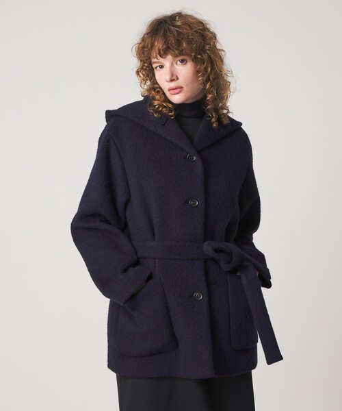Steven Alan（スティーブンアラン）の「＜Steven Alan＞シャギー フード コート（その他アウター・レディース・ネイビー/ブラック・S/M）」の3枚目の写真