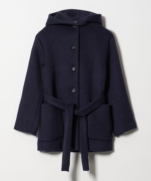 Steven Alan（スティーブンアラン）の「＜Steven Alan＞シャギー フード コート（その他アウター・レディース・ネイビー/ブラック・S/M）」の8枚目の写真