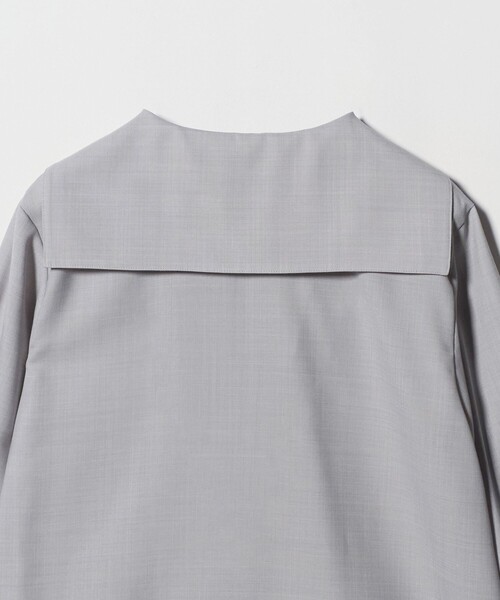 Steven Alan（スティーブンアラン）の「＜Steven Alan＞ツイル セーラー カラー ブラウス（シャツ/ブラウス・レディース・ライトグレー/オフホワイト・S/M）」の15枚目の写真