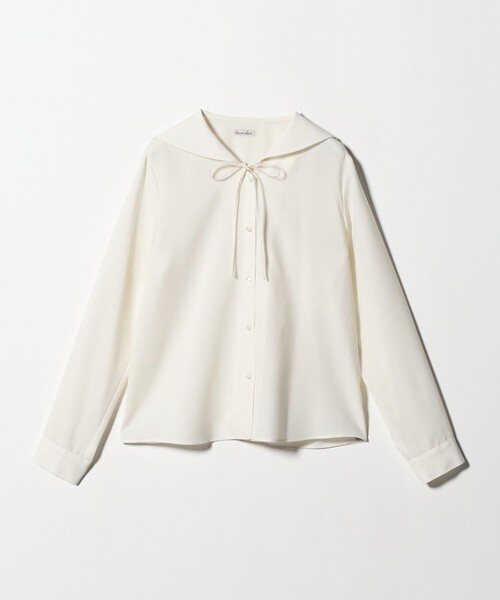 Steven Alan（スティーブンアラン）の「＜Steven Alan＞ツイル セーラー カラー ブラウス（シャツ/ブラウス・レディース・ライトグレー/オフホワイト・S/M）」の17枚目の写真