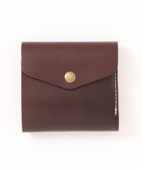 OKUOKU 0909】なめし染め 本革 三つ折りウォレット oku-wallet-64-75