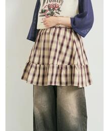 SM2（エスエムツー）の「チェック柄フリルティアードミニスカート（スカート）」