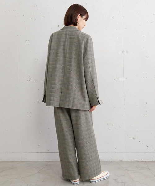 POU DOU DOU（プードゥドゥ）の「ダブルブレストテーラードジャケット（テーラードジャケット・レディース・ダークグレー/ネイビー/スミクロ・M）」の4枚目の写真