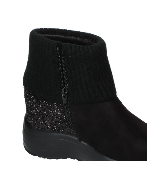 MUUM（ムーム）の「【MUUM】厚底インヒールニットブーツ（ブーツ・レディース・グレー/ブラック/アイボリー・M/L/LL/S）」の21枚目の写真