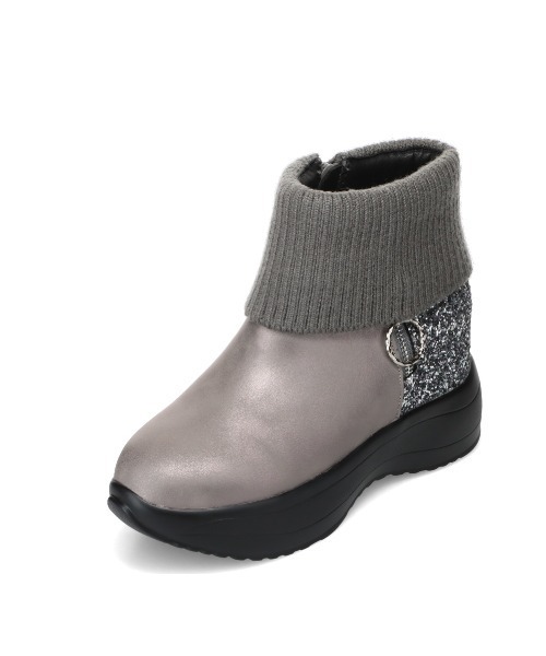 MUUM（ムーム）の「【MUUM】厚底インヒールニットブーツ（ブーツ・レディース・グレー/ブラック/アイボリー・M/L/LL/S）」の18枚目の写真