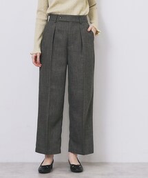 index | ツィード調ワイドストレートパンツ【洗濯機OK/防シワ】(その他パンツ)