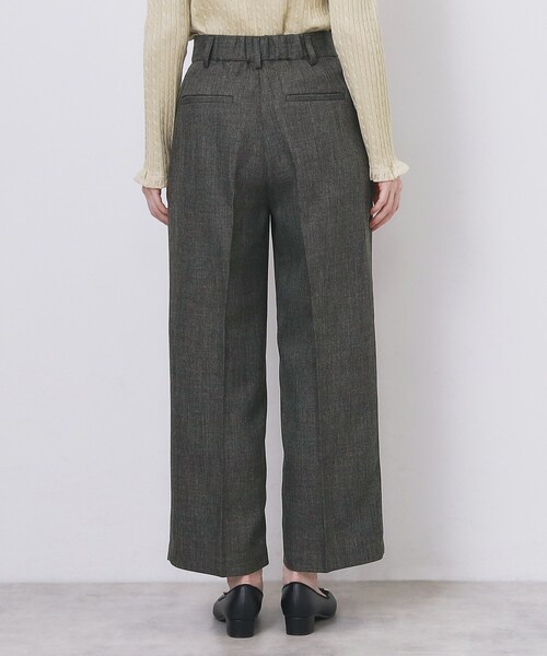 index（インデックス）の「ツィード調ワイドストレートパンツ【洗濯機OK/防シワ】（その他パンツ・レディース・チャコールグレー/ブラウン系その他/ベージュ・42/40/38/36/34）」の18枚目の写真