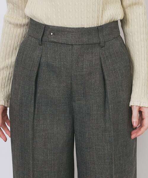 index（インデックス）の「ツィード調ワイドストレートパンツ【洗濯機OK/防シワ】（その他パンツ・レディース・チャコールグレー/ブラウン系その他/ベージュ・42/40/38/36/34）」の19枚目の写真