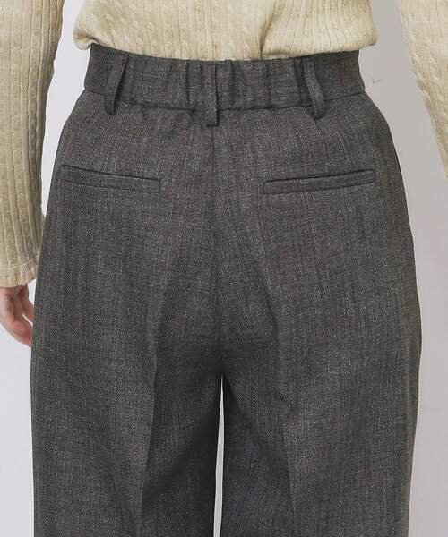 index（インデックス）の「ツィード調ワイドストレートパンツ【洗濯機OK/防シワ】（その他パンツ・レディース・チャコールグレー/ブラウン系その他/ベージュ・42/40/38/36/34）」の20枚目の写真