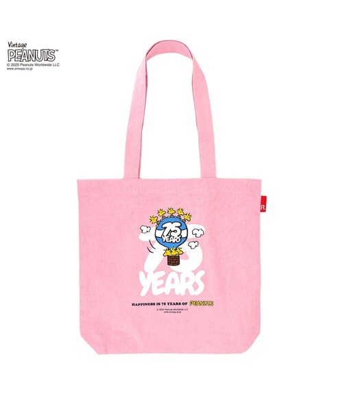 Vintage PEANUTS（ビンテージピーナッツ）の「ルートート / IP.トール.ピーナッツ-0T（トートバッグ・レディース・アイボリー/ベージュ/ミント/ブルー/パープル系その他/ピンク・FREE）」の6枚目の写真