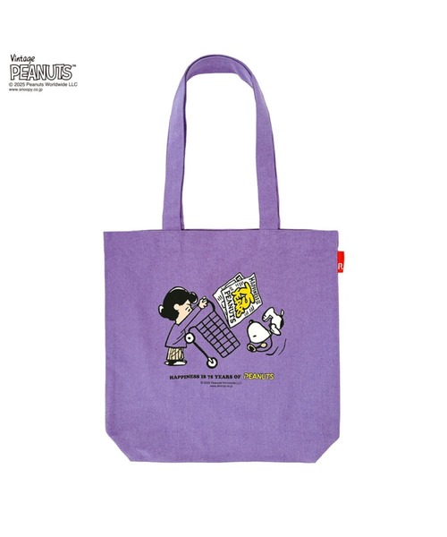 Vintage PEANUTS（ビンテージピーナッツ）の「ルートート / IP.トール.ピーナッツ-0T（トートバッグ・レディース・アイボリー/ベージュ/ミント/ブルー/パープル系その他/ピンク・FREE）」の7枚目の写真