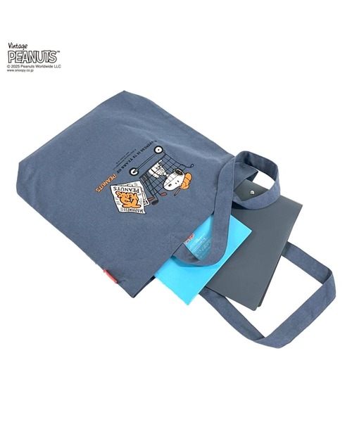 Vintage PEANUTS（ビンテージピーナッツ）の「ルートート / IP.トール.ピーナッツ-0T（トートバッグ・レディース・アイボリー/ベージュ/ミント/ブルー/パープル系その他/ピンク・FREE）」の9枚目の写真