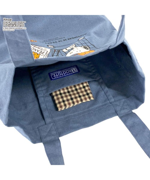 Vintage PEANUTS（ビンテージピーナッツ）の「ルートート / IP.トール.ピーナッツ-0T（トートバッグ・レディース・アイボリー/ベージュ/ミント/ブルー/パープル系その他/ピンク・FREE）」の11枚目の写真