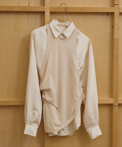 TODAYFUL(トゥデイフル)の「【TODAYFUL/トゥデイフル】2set Layered Shirts/レイヤードシャツ(シャツ/ブラウス・レディース・キナリ/インディゴブルー・FREE)」の10枚目の写真