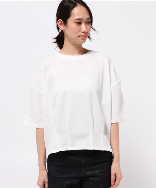 OUTLET（アウトレット）の「【Discoat Parisien】タック入リショートP/O（Tシャツ/カットソー・レディース・ホワイト・LARGE）」の7枚目の写真