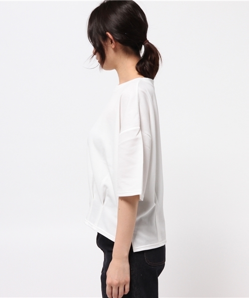 OUTLET（アウトレット）の「【Discoat Parisien】タック入リショートP/O（Tシャツ/カットソー・レディース・ホワイト・LARGE）」の8枚目の写真