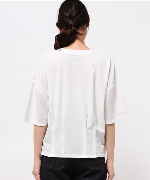 OUTLET（アウトレット）の「【Discoat Parisien】タック入リショートP/O（Tシャツ/カットソー・レディース・ホワイト・LARGE）」の2枚目の写真