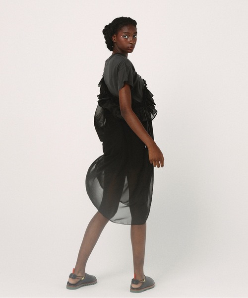 bedsidedrama（ベットサイドドラマ）の「Tutu Frill Tee Dress（ワンピース・レディース・ホワイト/ブラック・1）」の7枚目の写真