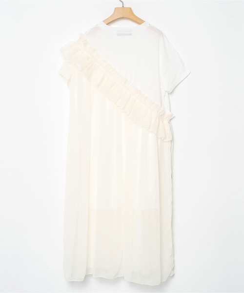 bedsidedrama（ベットサイドドラマ）の「Tutu Frill Tee Dress（ワンピース・レディース・ホワイト/ブラック・1）」の16枚目の写真