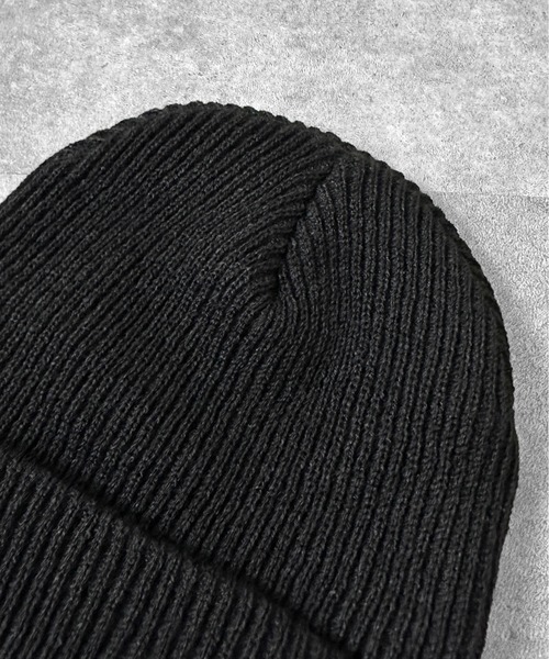 jiasecond.（ジアセカンド）の「【jiasecond.】ハトメリブビーニー / 帽子 ニット帽 ビーニー ハトメ ロック グランジ ブラック ZOZOTOWN限定（ニットキャップ/ビーニー・レディース・ブラック・FREE）」の4枚目の写真
