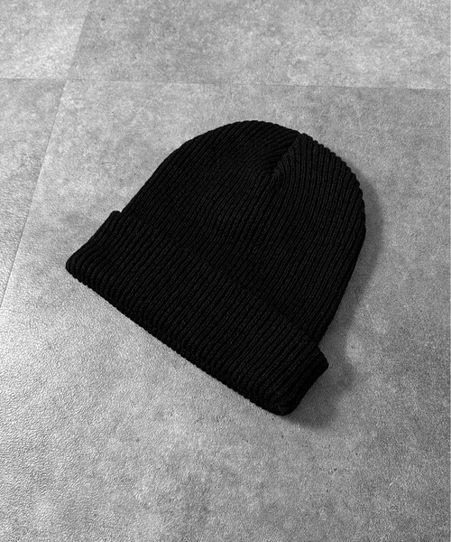 jiasecond.（ジアセカンド）の「【jiasecond.】ハトメリブビーニー / 帽子 ニット帽 ビーニー ハトメ ロック グランジ ブラック ZOZOTOWN限定（ニットキャップ/ビーニー・レディース・ブラック・FREE）」の7枚目の写真