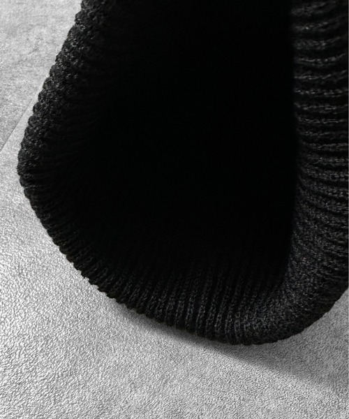 jiasecond.（ジアセカンド）の「【jiasecond.】ハトメリブビーニー / 帽子 ニット帽 ビーニー ハトメ ロック グランジ ブラック ZOZOTOWN限定（ニットキャップ/ビーニー・レディース・ブラック・FREE）」の5枚目の写真