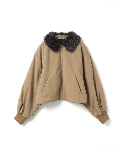 セール】mizuiro ind ボアカラーショートジャケット（その他アウター