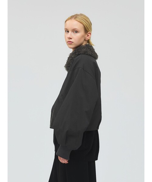 セール】mizuiro ind ボアカラーショートジャケット（その他アウター