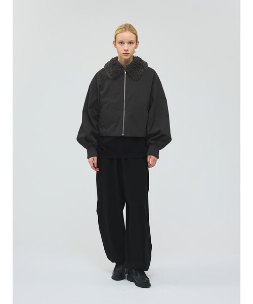 セール】mizuiro ind ボアカラーショートジャケット（その他アウター