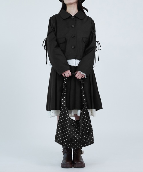 apres jour mignon(アプレジュールミニョン)の「multiway dots bag/マルチウェイドットバッグ(ハンドバッグ・レディース・ブラック/オフホワイト・ONESIZE)」の7枚目の写真
