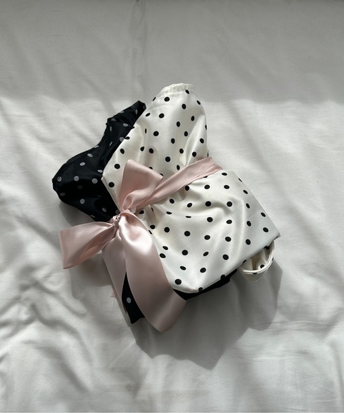 apres jour mignon(アプレジュールミニョン)の「multiway dots bag/マルチウェイドットバッグ(ハンドバッグ・レディース・ブラック/オフホワイト・ONESIZE)」の12枚目の写真
